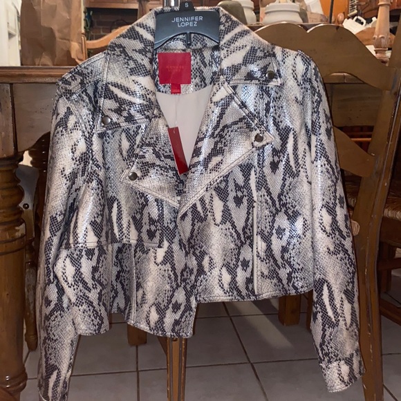 Jennifer Lopez Faux Leather Jacket - Picture 2 of 5